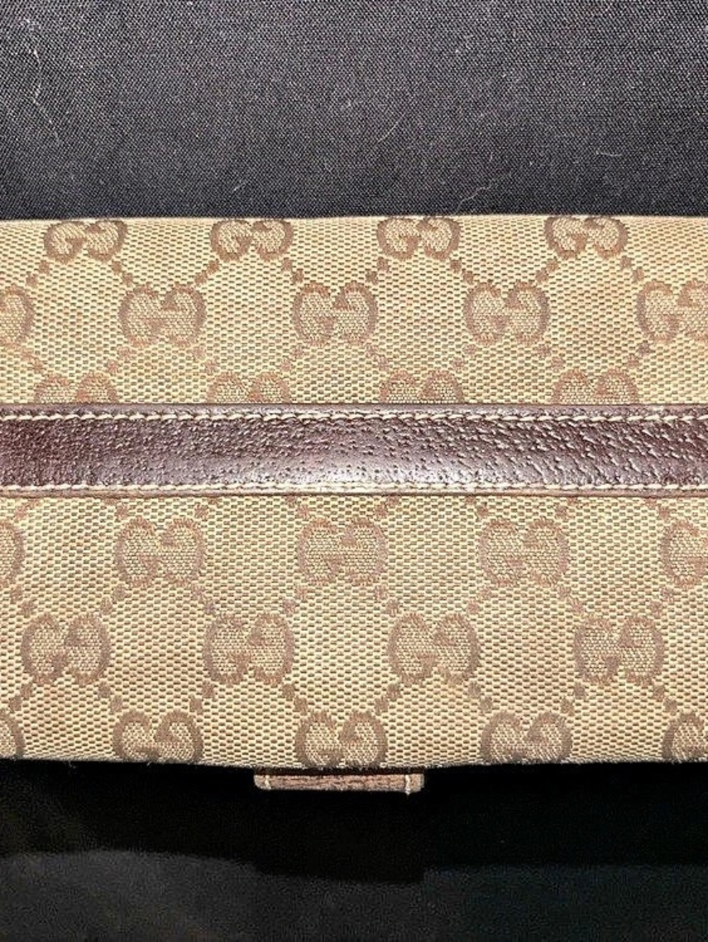 Gucci GG Monogram Canvas Continental Wallet Brown Wallet